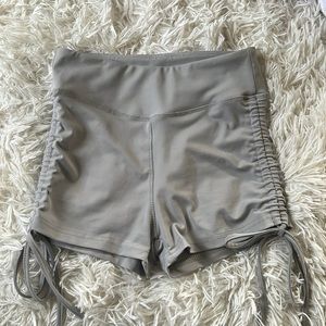 cinched bike shorts womens
